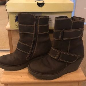 Fly London Dark Grey Yaki size 38